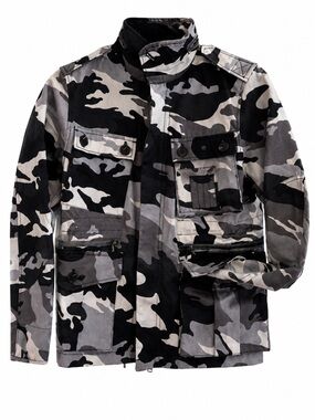 NWT Zadig & Voltaire Camo Skull Military Jacket UtilityField L